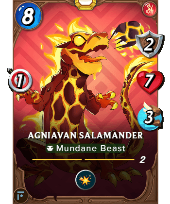 The Agniavan Salamander card