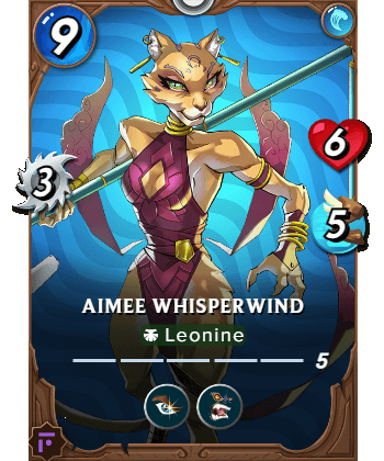 The Aimee Whisperwind card