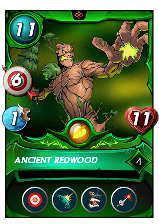 The Ancient Redwood card