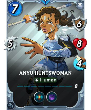 The Anyu Huntswoman card