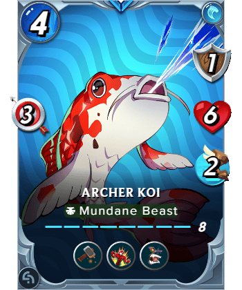 The Archer Koi card