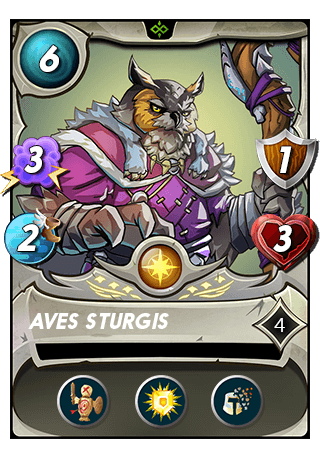 The Aves Sturgis card
