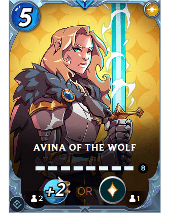 The Avina of the Wolf card