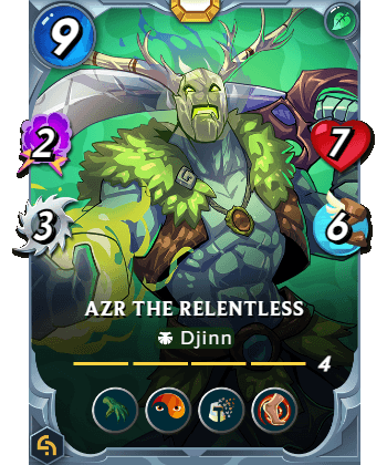 The Azr the Relentless card