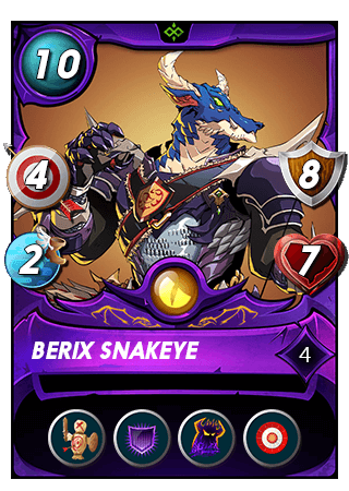 The Berix Snakeye card