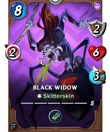 The Black Widow card