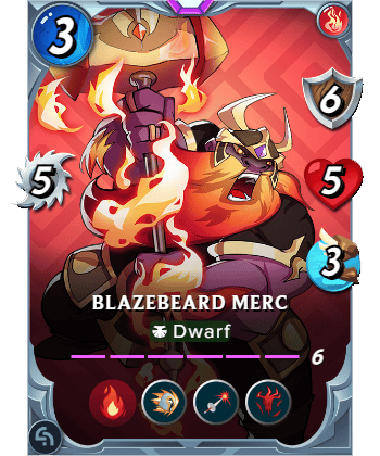 The Blazebeard Merc card