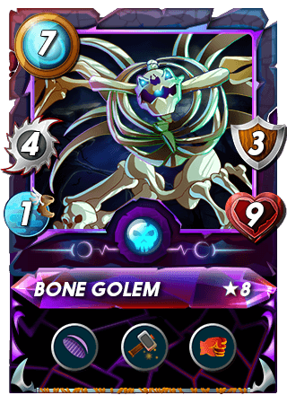 The Bone Golem card