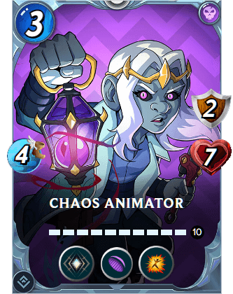 The Chaos Animator card