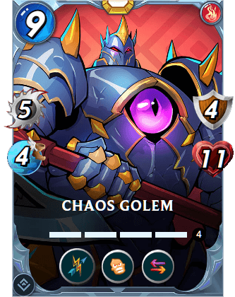 The Chaos Golem card