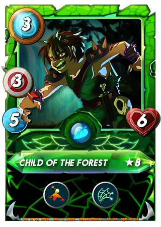 The Child of the Forest card