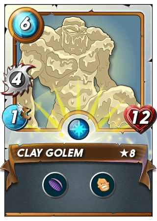 The Clay Golem card