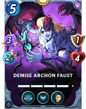 The Demise Archon Faust card