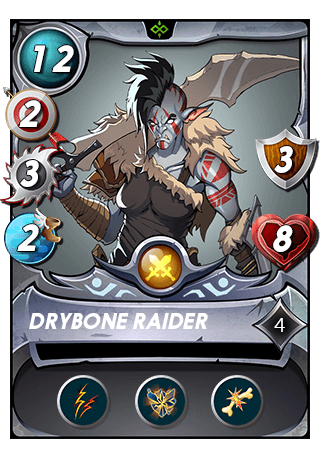 The Drybone Raider card