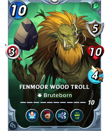 The Fenmoor Wood Troll card