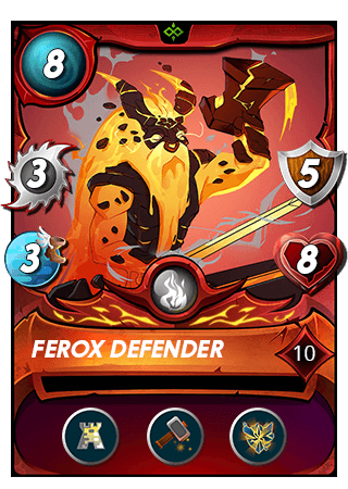 The Ferox Defender card