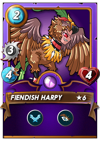 The Fiendish Harpy card