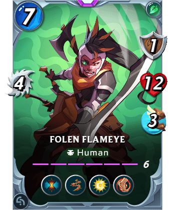 The Folen Flameye card