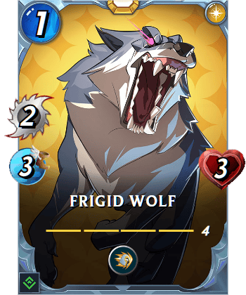 The Frigid Wolf card