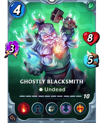 The Ghostly Blacksmith card