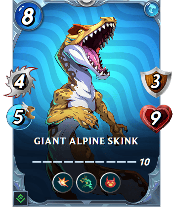 The Giant Alpine Skink card