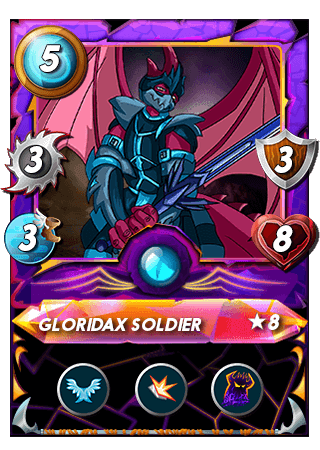 The Gloridax Soldier card