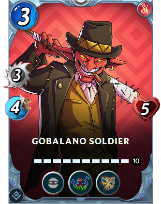 The Gobalano Soldier card