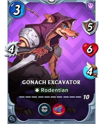 The Gonach Excavator card
