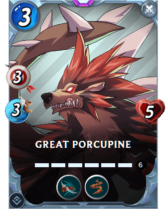 The Great Porcupine card