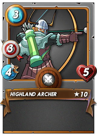 The Highland Archer card