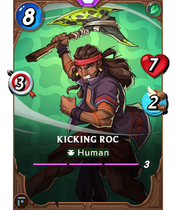The Kicking Roc card