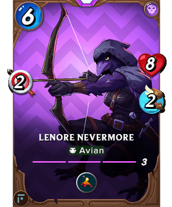 The Lenore Nevermore card