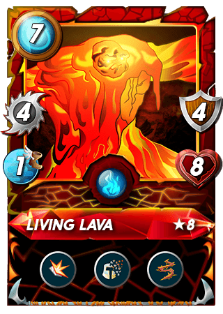 The Living Lava card