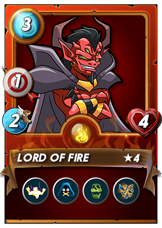 The Lord of Fire card