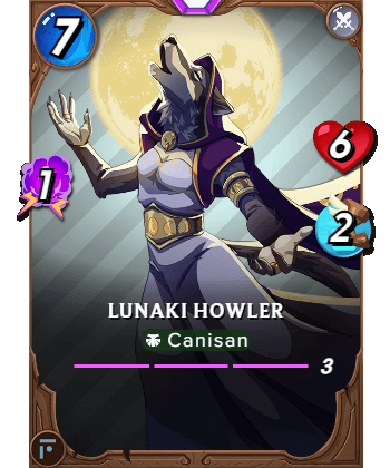 The Lunaki Howler card