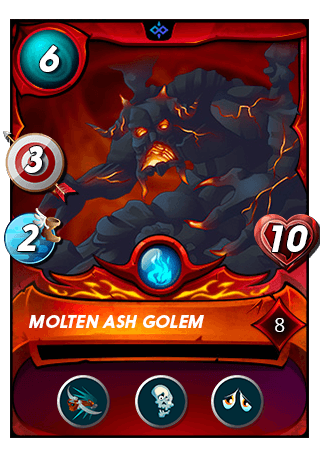 The Molten Ash Golem card