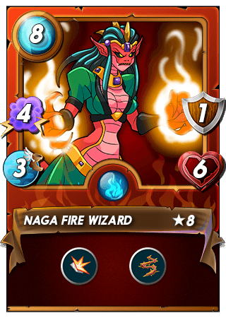 The Naga Fire Wizard card
