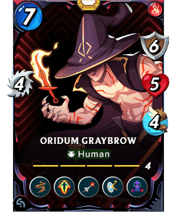 The Oridum Graybrow card