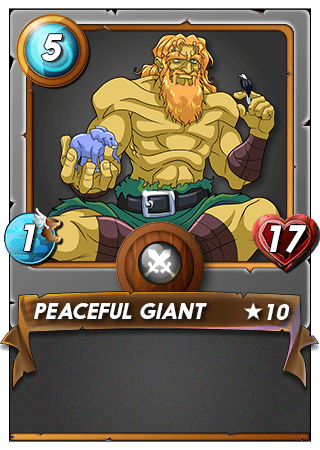 The Peaceful Giant card