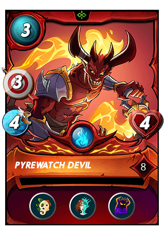 The Pyrewatch Devil card