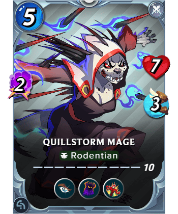 The Quillstorm Mage card