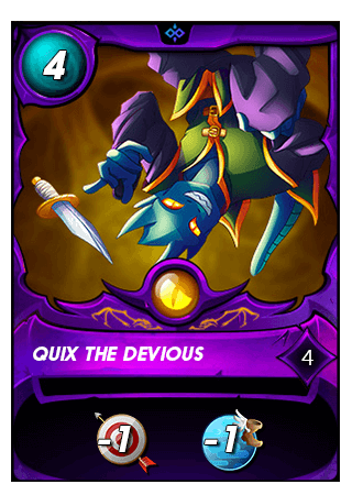 The Quix the Devious card