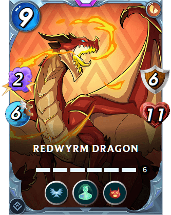 The Redwyrm Dragon card