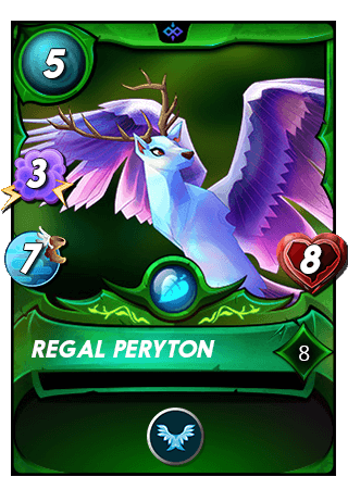 The Regal Peryton card