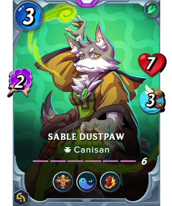 The Sable Dustpaw card