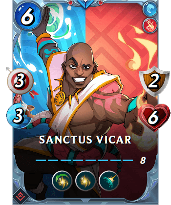 The Sanctus Vicar card