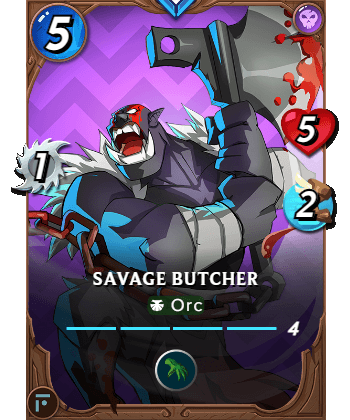 The Savage Butcher card