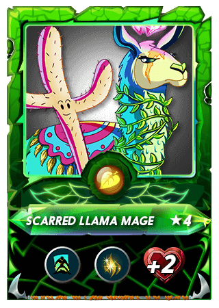 The Scarred Llama Mage card