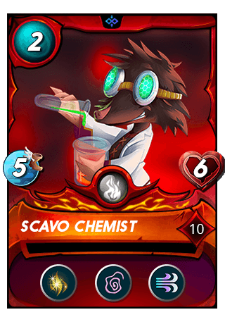 The Scavo Chemist card