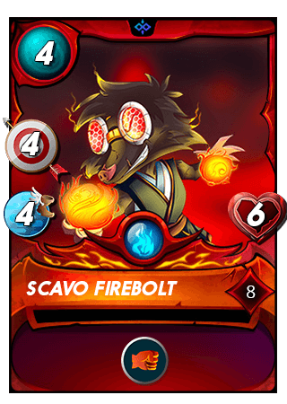 The Scavo Firebolt card